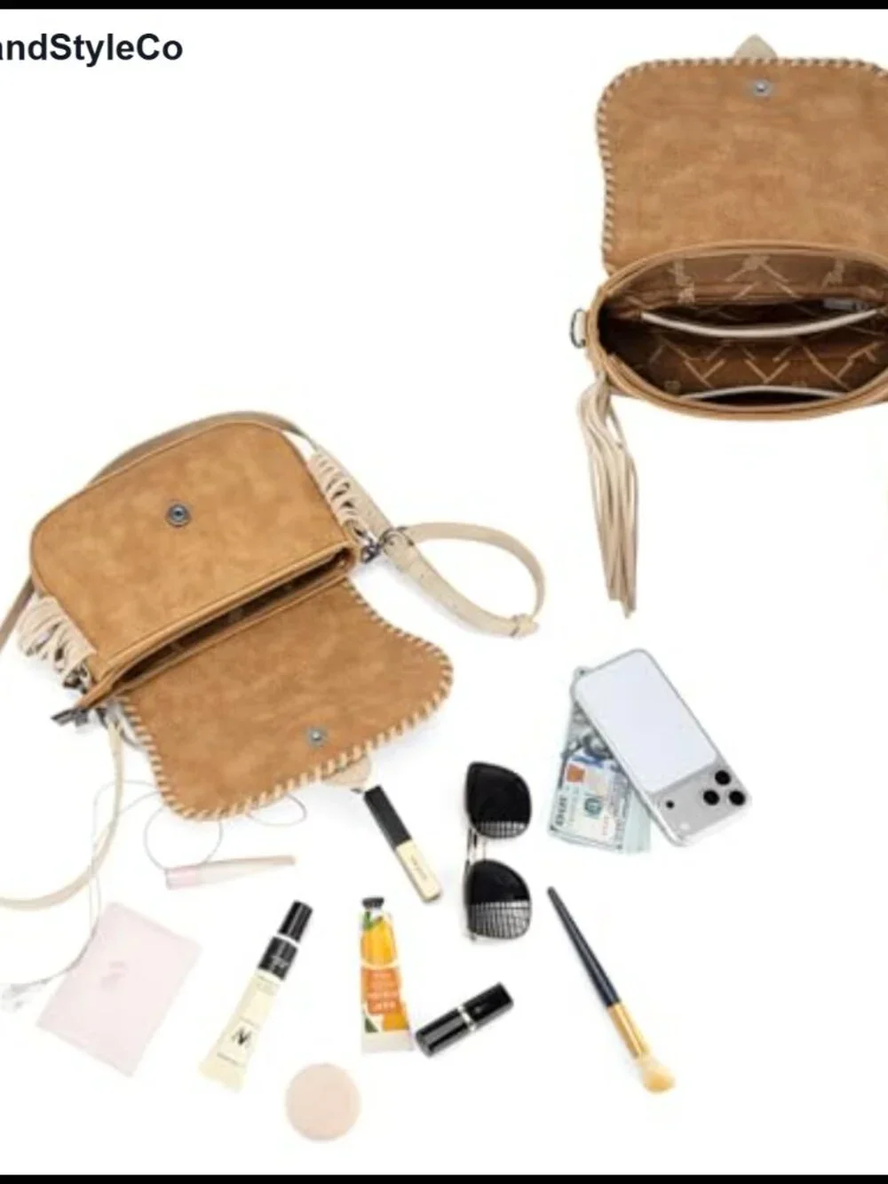 Wrangler Western Shoulder Bag for Women Flap Crossbody Purse with Whipstitch